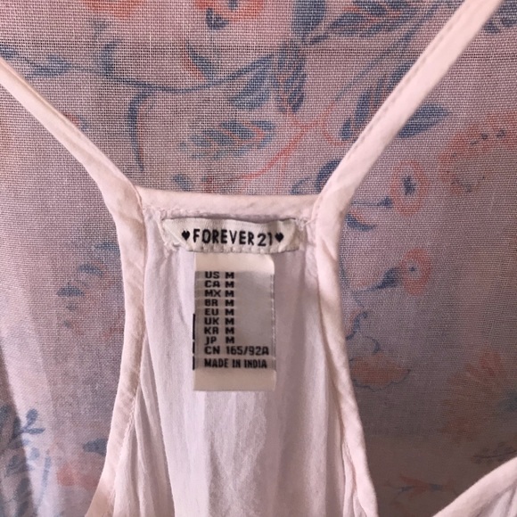 Forever21 White Lace Peplum Tank - Picture 4 of 8